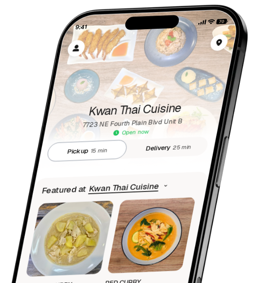 Kwan Thai Cuisine app preview